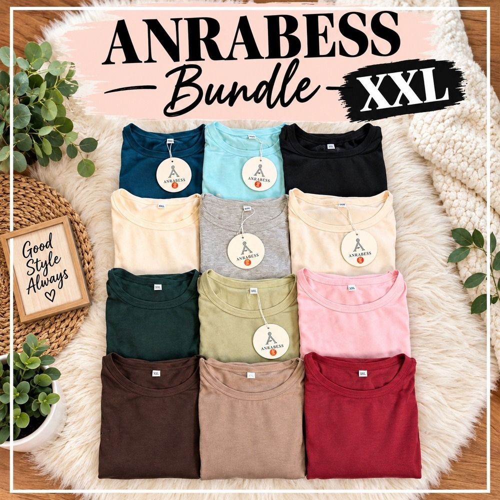 Anrabess Women XXL Ribbed Crewneck Short Sleeve T-Shirt NWT 12/Bundle Multi Work